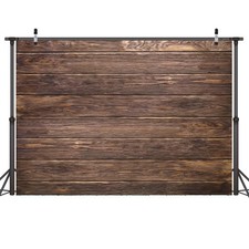 7x5ft Thin Vinyl Brown Wood Backdrop Photographers Retro Background Cloth