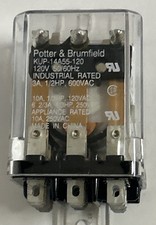 Potter Brumfield, 3 pole, KUP-14A55-120 Preowned Relay, 120 vac coil