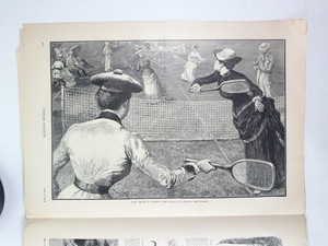Harper’s Weekly July 11, 1885-“Lawn Tennis”-Garden City-Maruja-T. Nast