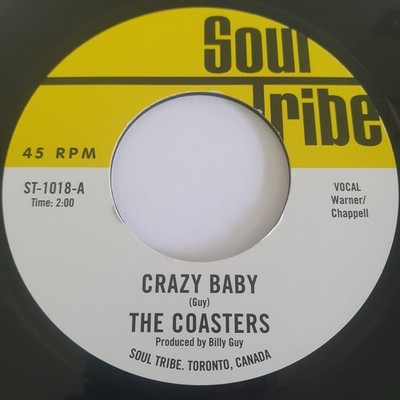 The Coasters Crazy Baby Northern Soul Record Reissue