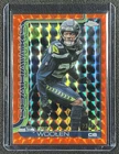 2025 Topps Chrome Football Orange Geometric Refractor Riq Woolen #278