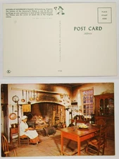 Colonial Kitchen Governor's Palace Williamsburg VA Cook Fireplace Chrome PC