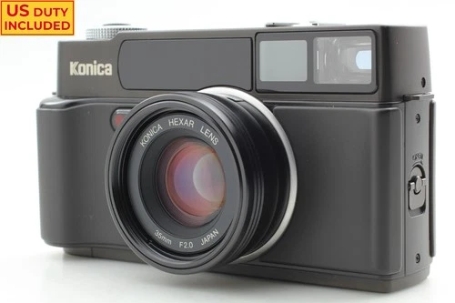 [ Top MINT ] Konica Hexar AF Point & Shoot Black Film Camera 35mm f/2 From JAPAN