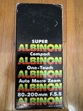 NEAR MINT Albinon MC 80-200 F5.5 Auto Zoom For Minolta MD Camera Mount