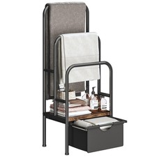 Standing Towel Racks for Bathroom, Blanket Ladder, 3-Tier Towel Drying Rack, ...