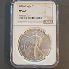 U.S. Mint American Eagle 2026 $1 1 oz .999 Silver Business NGC MS 69 8692106-443