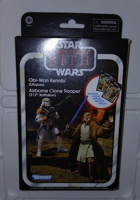 STAR WARS VC398 OBI-WAN KENOBI VC399 AIRBORNE CLONE TROOPER FIGURE