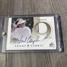 2002 SP Game Used Golf FRED COUPLES Front 9 Fabric Shirt Relic Autograph Auto SP