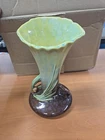 Vintage 1948 Roseville 283-8 Wincraft Pine Cone Vase Brown Tan 8.5" Tall