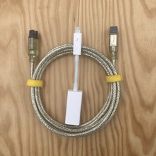 Apple Thunderbolt 2 to FireWire 800 Adapter A1463 Audio Interface 72in Cable