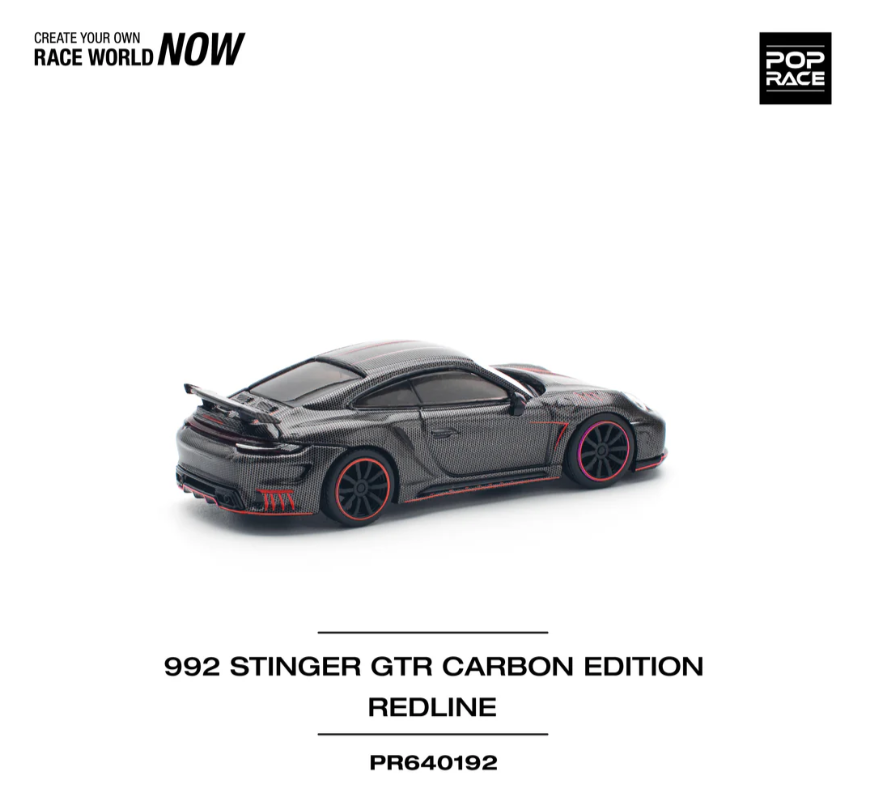 Pop Race Porsche 992 Stinger GTR Carbon Redline 640192 1/64 | eBay