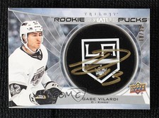 2020-21 Trilogy Rookie Signature Pucks Team Logo 18/25 Gabe Vilardi Auto 11gj