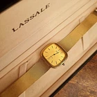 Seiko Lassale  Vintage Men's Quartz Gold Tone Dress Watch 6020-5029 New Battery