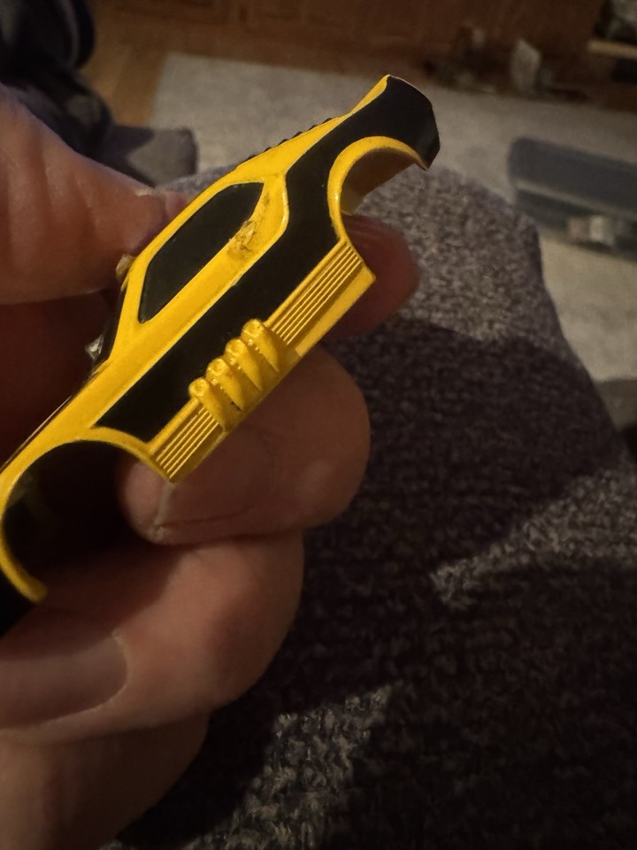 VTG Tyco Slot car Shell only Yellow and Black CHROME Mustang Fastback ...