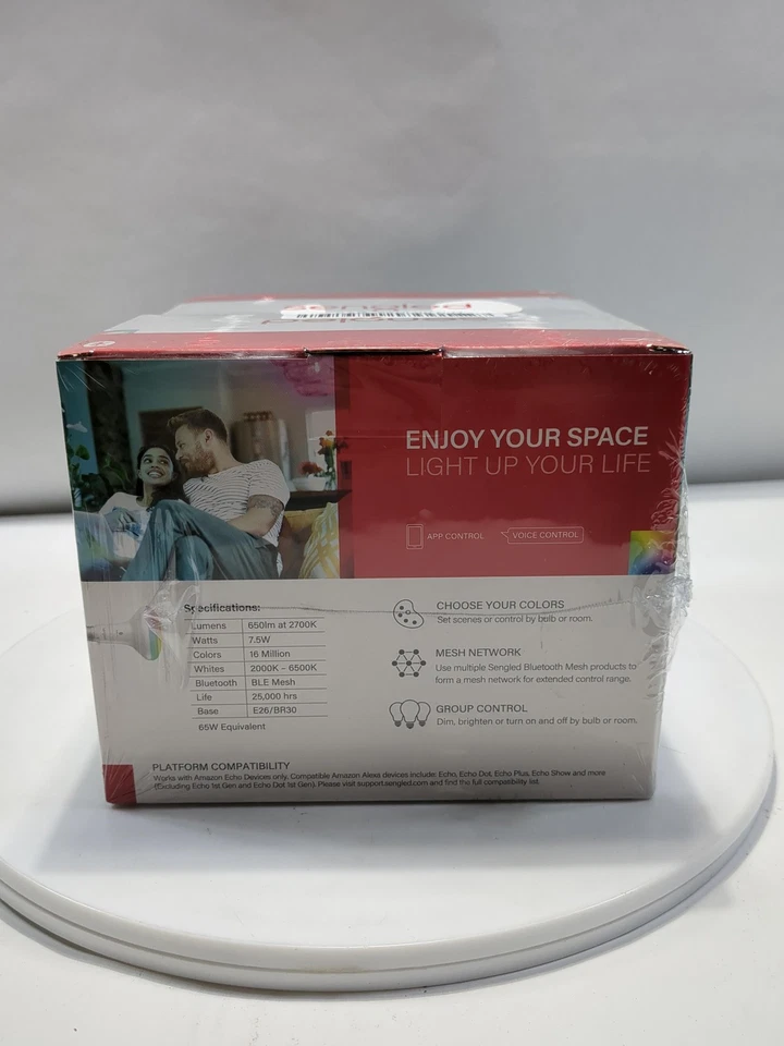 Sengled Alexa Light Bulb, Br30, S1 Auto Pairing With Alexa Devices, Smart Flood - Image 2 of 4