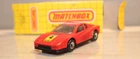 MATCHBOX MB75 RED FERRARI TESTAROSSA LOGO TEMPA NOS VINTAGE 1986