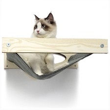 17in Cat Wall Hammock Shelf Bed Stud Mount Floating Perch for Indoor Cats