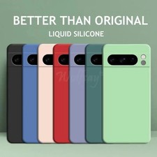 For Google Pixel 9A 10 Pro XL 8A 7A Case Liquid Silicone Shockproof Phone Cover