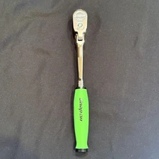 Snap-on FHCLF72 3/8" dr Dual 80 Green Soft Grip Compact Flex Head Ratchet NEW JP