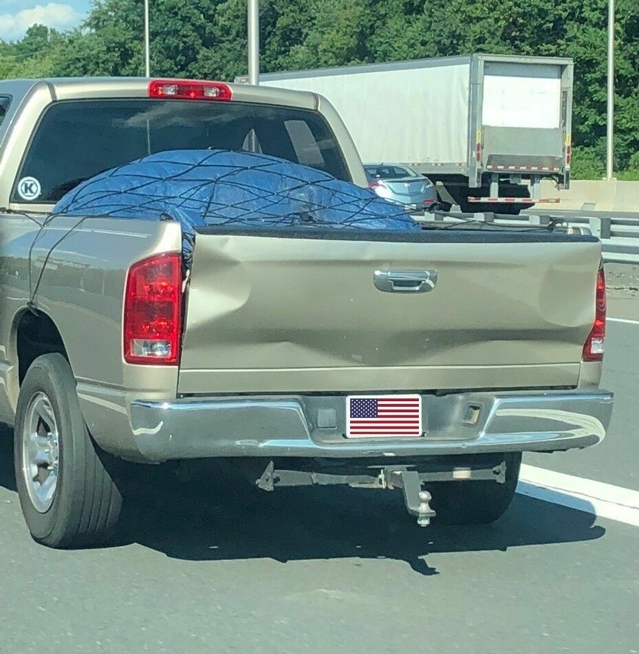 Gmc Short Bed Cargo Net Bed Tie Down Hooks For GMC SIERRA Full Size Short Bed 66" X 74" New Tmat Truck Bed Organizer Accessories - Foto 12