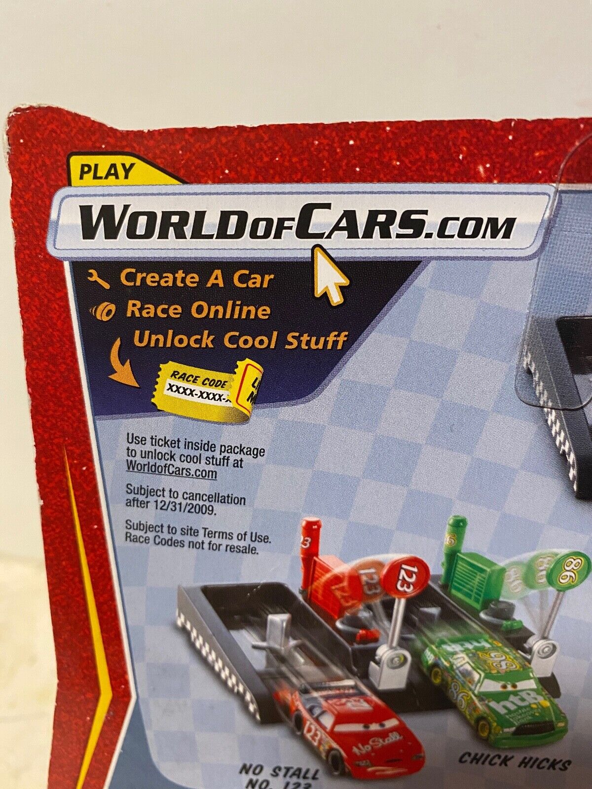 The World of Cars Race O Rama Patti 2009 Disney Pixar M5440 NRFB - We-R-Toys