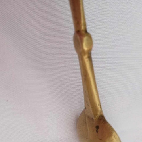 ANTIQUE Small Spoon Vintage Handmade Old copper Handcrafted Hammer Work 1850's - Picture 13 of 17