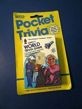 NOS - NIP 1984 HOYLE POCKET TRIVIA CARD GAME SERIES 4 "WORLD" ORIG. SAV-ON TAG