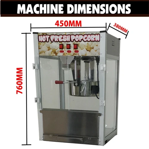 Electric Pop Corn Maker Event Market Popper commercial 12OZ 340g Popcorn Machine - Picture 9 of 10