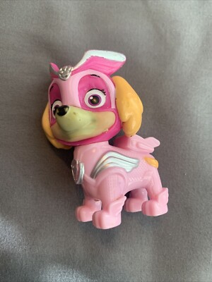 Paw Patrol Mighty Pups Charged Up Pink Skye Figure nickelodeon,  cake topper 