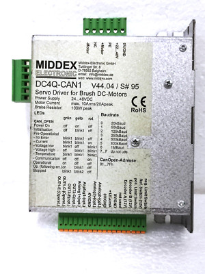 MIDDEX ELECTRONIC DC4Q-CAN1 Servo Driver for Brush DC-Motors