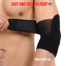 Elbow Sleeve Brace Wrap Adjustable Support Arm Arthritis Tendonitis Pain Relief