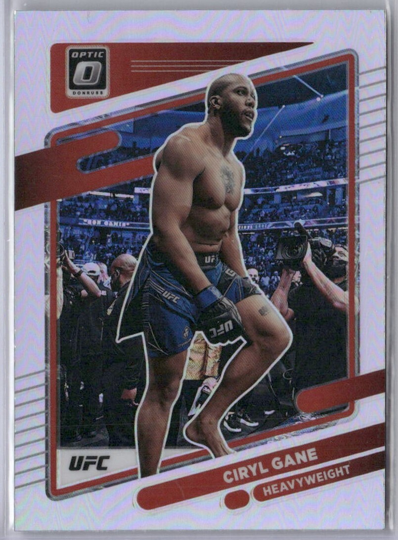 Ciryl Gane 2022 Panini Donruss Optic UFC Holo Prizm #40