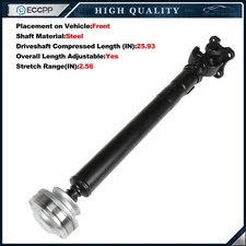 Front Prop Drive Shaft 26.25" For Dodge Dakota 3.7L/4.7L 4Wd 2001-07 52105981Ac