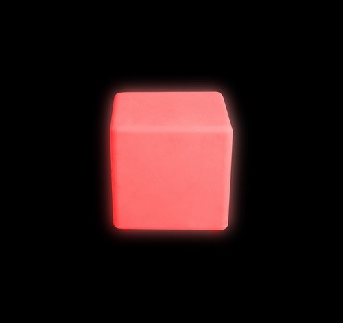 Gran cubo cuadrado de iluminación LED 40 cm - Relajante estado de ánimo iluminación muebles con control remoto - Imagen 3 de 6