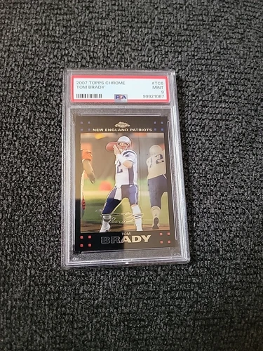 2007 Topps Chrome Football Tom Brady #TC6 - PSA 9 - GS825
