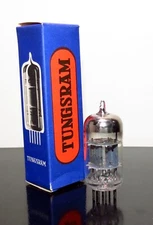 RARE Tungsram NOS/NIB 12AT7/ECC81 tube Gray Welded Plates - Test NEW