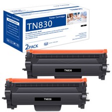 2PK TN830 TN-830 Toner Compatible with Brother DCP-L2640DW HL-L2405W HL-L2420DW