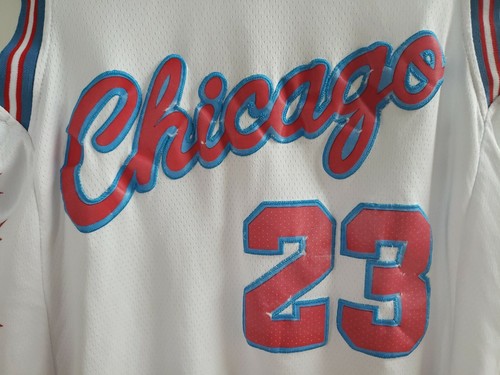 Camiseta deportiva rara de Nike Swingman Michael Jordan roja blanca azul talla 48 - Imagen 5 de 9