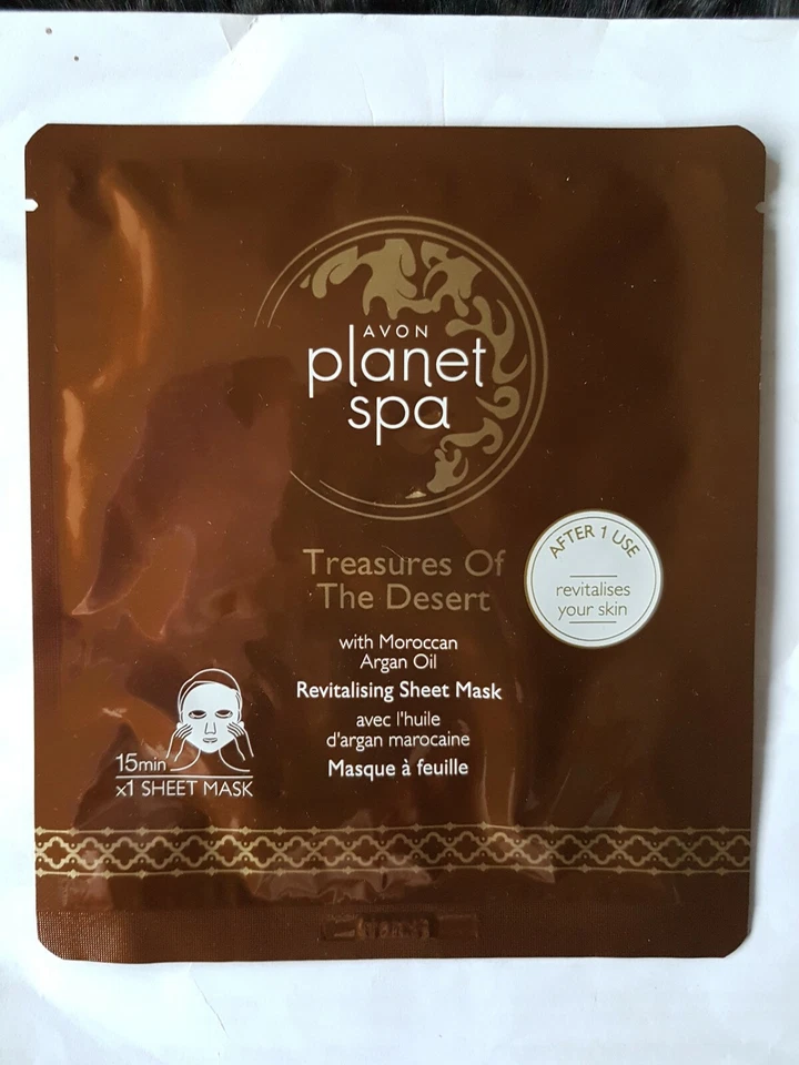 Avon Planet Spa Treasures Of The Desert Argan Oil Revitalising Sheet Face Mask - Image 4 of 4