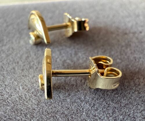 Ohrstecker Ohrhänger Ohrringe mit ca. 0,10 ct. Diamant Brilliant 585 Gelb Gold - Bild 2 von 6