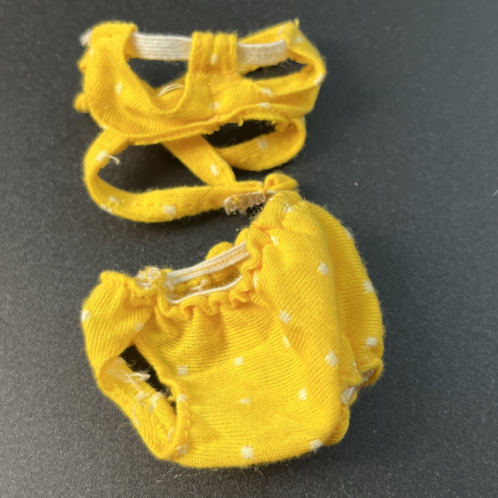 Completo completo G1 My Little Pony Beach Party mamma e bambino giallo a pois e cappello