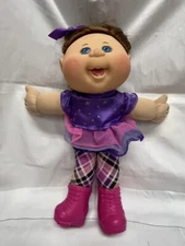 2015 OAA Cabbage Patch Kid Doll 15" Brunette Blue Eyed 