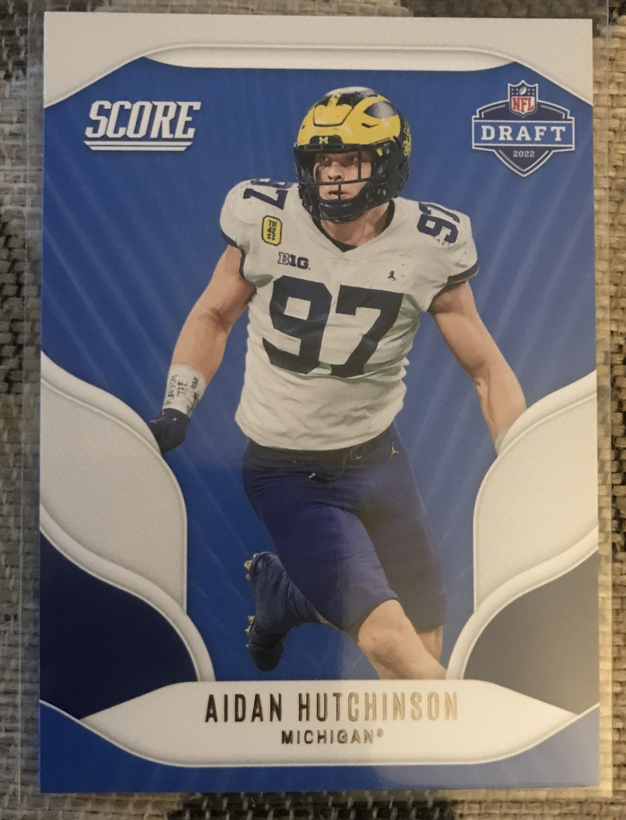 2022 PANINI SCORE FOOTBALL AIDAN HUTCHINSON NFL DRAFT ROOKIE Lions RC