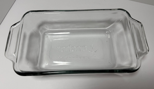 Anchor Hocking 1.5 Qt Clear Glass 5" x 9" Inches Baking Pan Loaf Casserole - Picture 2 of 5