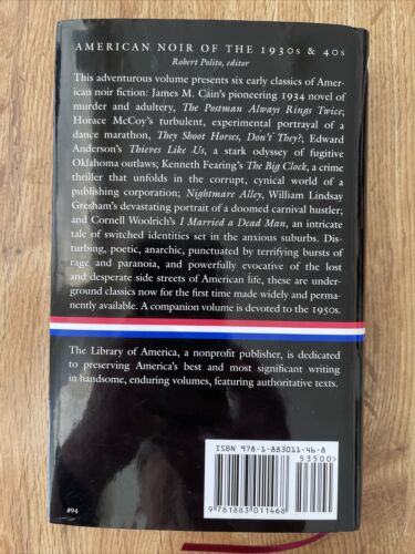 Crime Novels: American Noir of the 1930s and 40s 1997 HC New/Unread LOA #94 - Picture 2 of 15