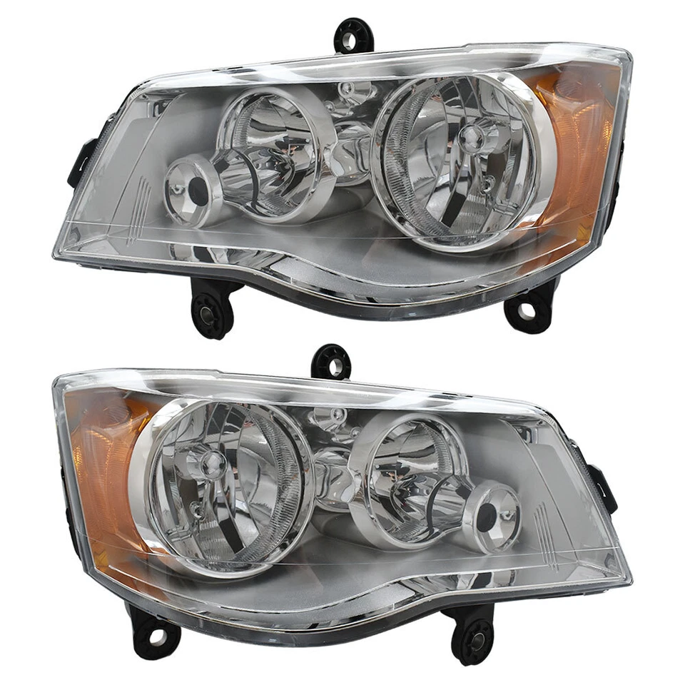 For 08-2016 Chrysler Town&Country 2011-2019 Dodge Grand Caravan RH&LH Headlights Foto 2 de 4