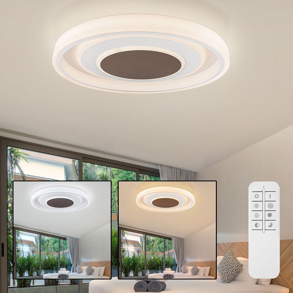 Deckenleuchte Tageslichtlampe Deckenlampe Fernbedienung Dimmer Led Cct 69 Cm-image
