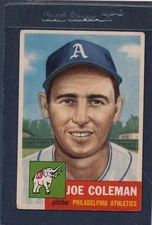 1953 Topps #279 Joe Coleman Athletics EX 53T279-41415-25