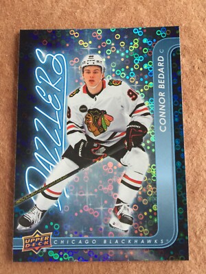 CONNOR BEDARD 2024-25 UD Ser 1 Hky Blue Dazzlers Insert #DZ-13 +