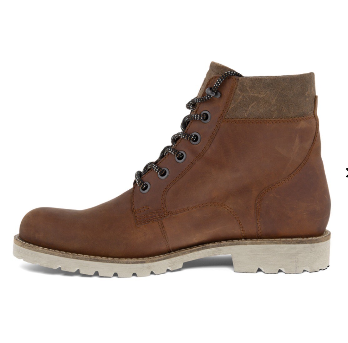 ECCO Mens Jamestown High-Cut Cognac Cocoa Brown Boots Size 9 - 9.5 *Barely Worn s-l1200.jpg main image 2